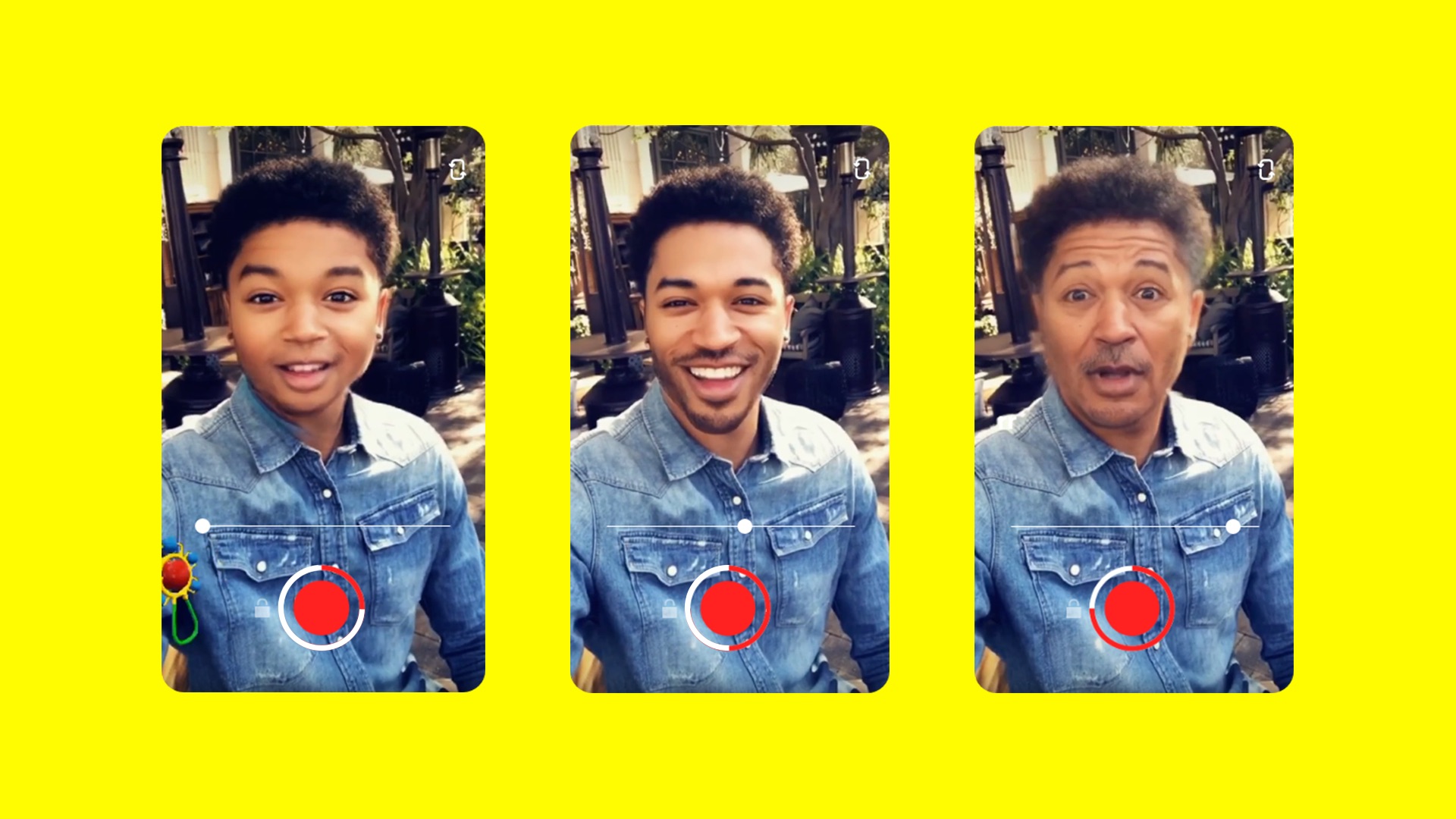 Snapchat lance Time Machine, une lens qui permet de modifier votre âge