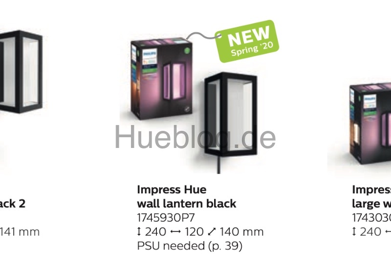 Le catalogue Philips Hue pour 2020 dévoile de nouvelles lampes d'extérieur 47 Philips Hue Impress Wandleuchte 24V