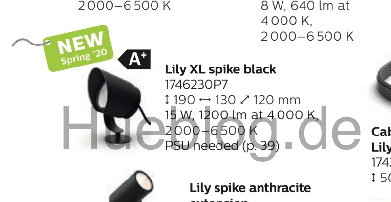 Le catalogue Philips Hue pour 2020 dévoile de nouvelles lampes d'extérieur 46 Philips Hue Lily XL