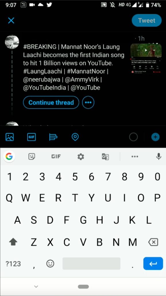 Twitter Continued Thread Feature 1