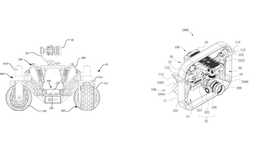 dji camera car new gimbal patent