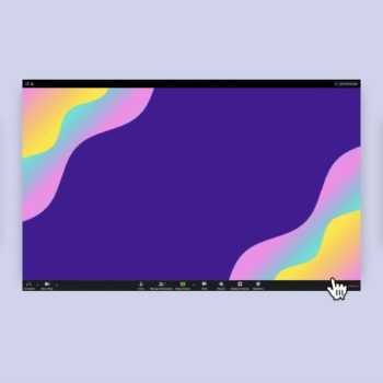 Zoom vitual background Canva Cre