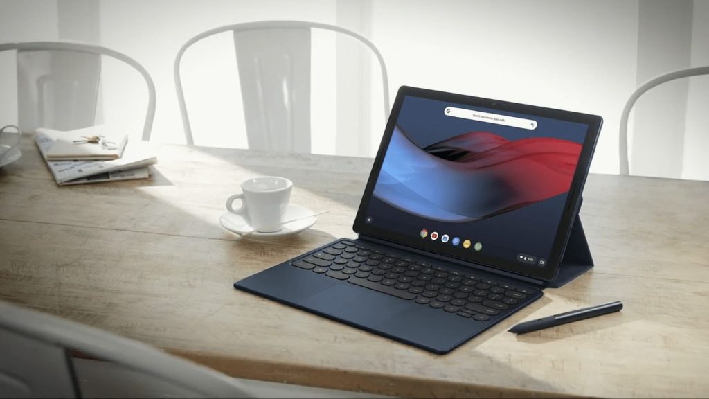 google pixel slate desk