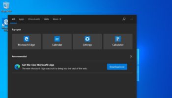 Edge ad in Windows 10