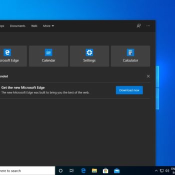 Edge ad in Windows 10