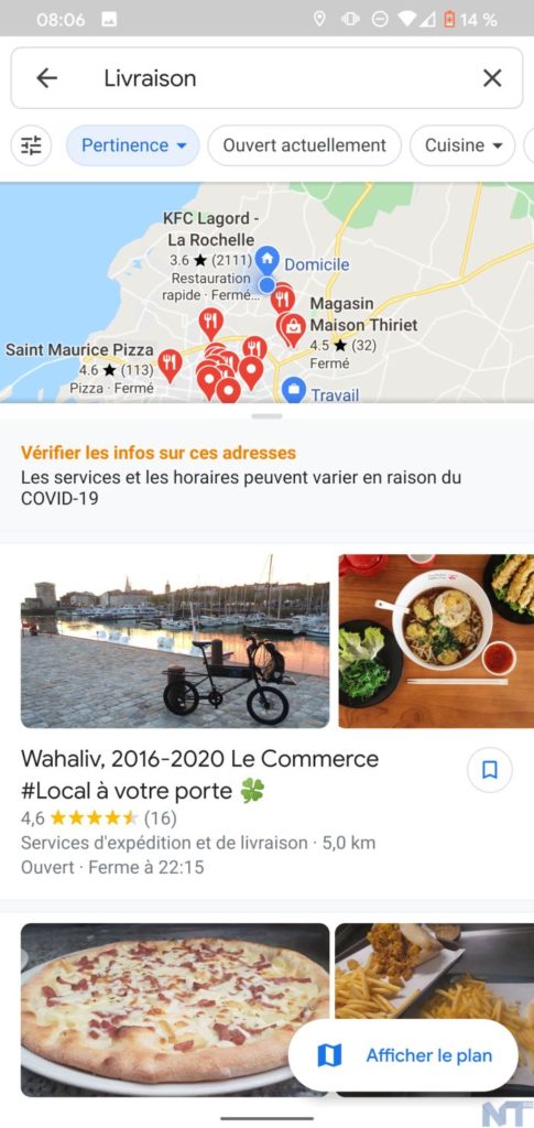 Comment utiliser les filtres de Google Maps pour les ventes à emporter et les livraisons ? 53 Google Maps 1