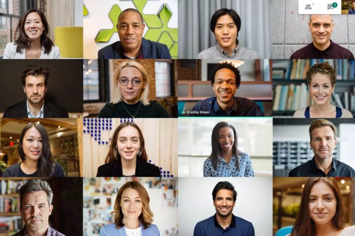 Google Meet affiche désormais 16 visages dans une grille, et veut concurrencer Zoom