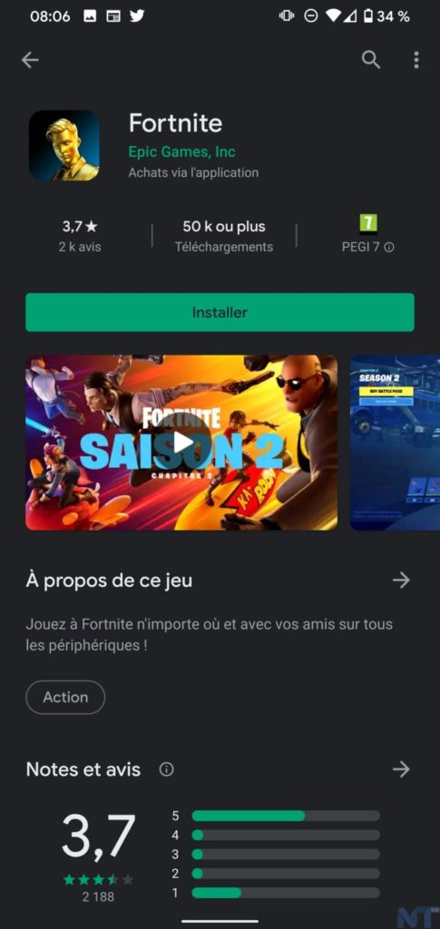 Fortnite est enfin disponible sur le Google Play Store 52 Screenshot 20200422 080602 resultat