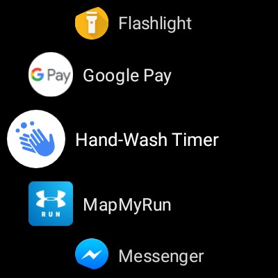 Wear OS Hand washing Google Clock 1