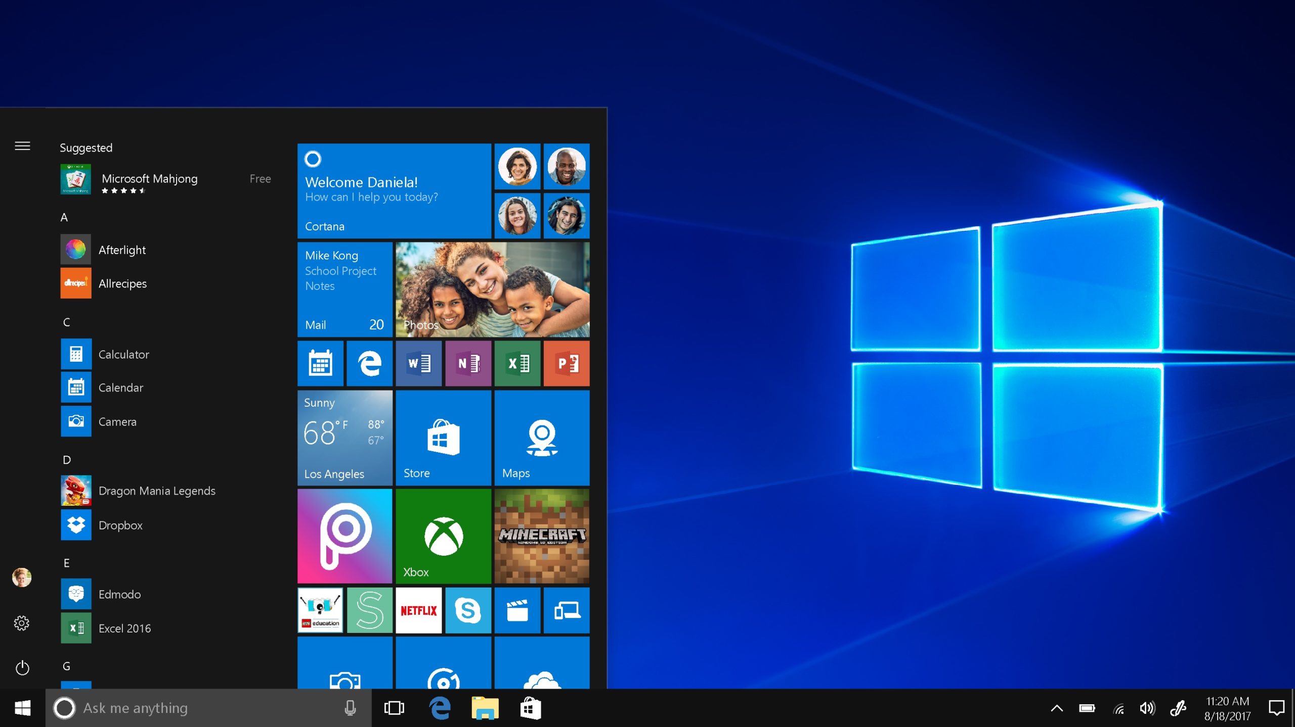Windows 10 Screen scaled