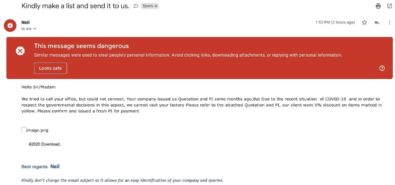 gmail coronavirus spam 4