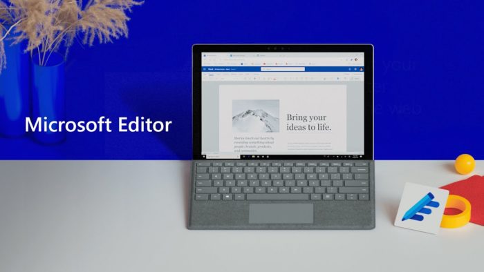 Rédacteur Microsoft (Editor) doté de fonctionnalités permettant d’améliorer la rédaction