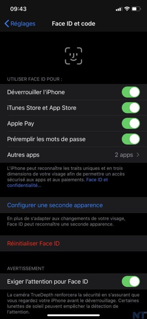 Comment utiliser Face ID sur votre iPhone tout en portant un masque ? 53 Face ID 1
