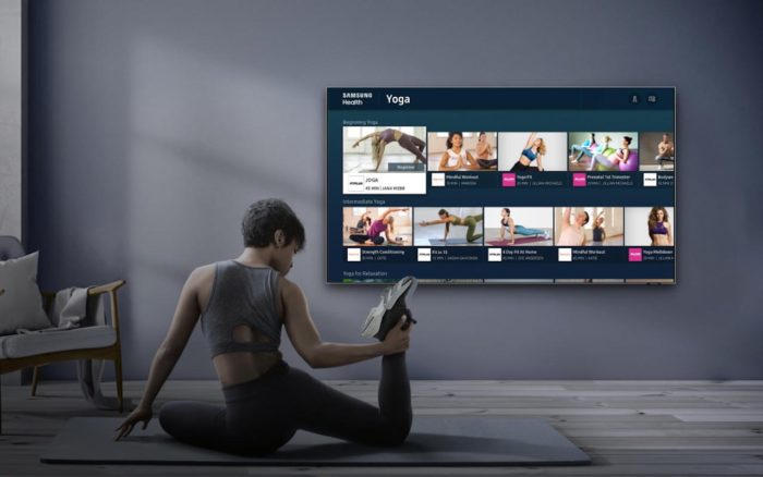 Samsung Health arrive sur les Smart TV, et cela prend tout son sens maintenant