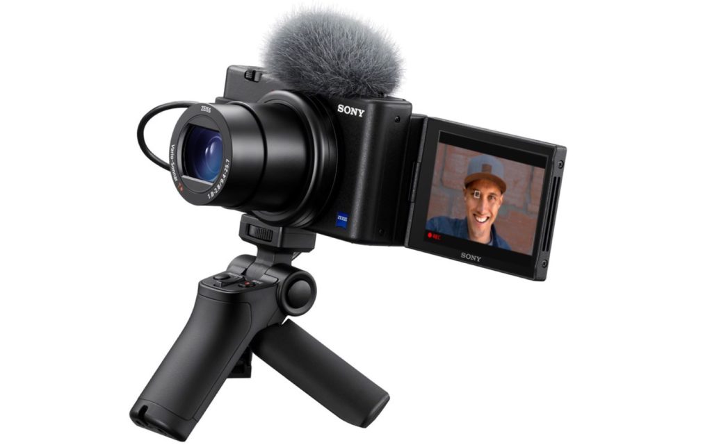 ZV 1 SGR1 ON Tripod 02 w screenf