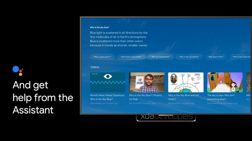 Le prochain dongle Android TV de Google a fait l'objet d'une fuite 45 Android TV New UI Assistant