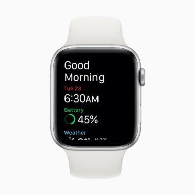 Apple watch watchos7 good mornin