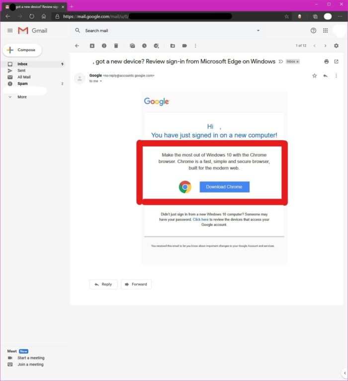 Google tente de convaincre les utilisateurs de Microsoft Edge d’essayer Chrome
