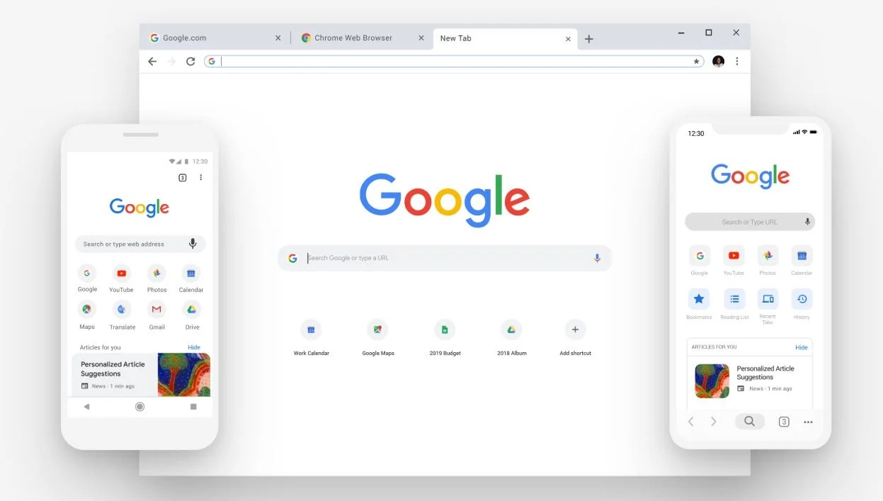Google Chrome browser update 1