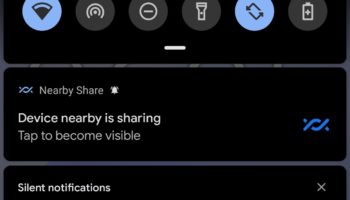 Nearby Sharing notification crop