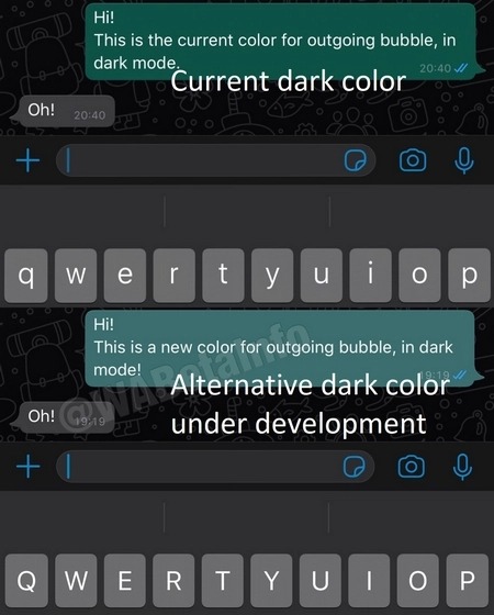 New Chat Bubble Color on Dark Mo