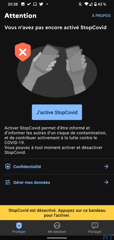StopCovid Android BNT 5