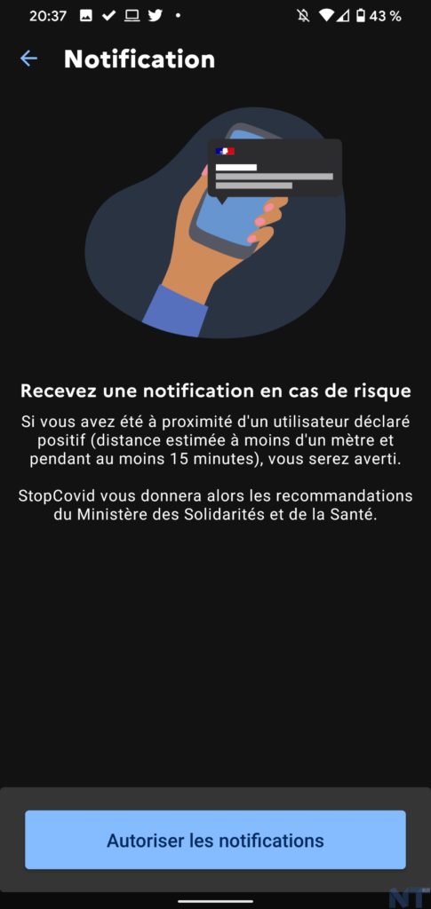 StopCovid Android BNT 7