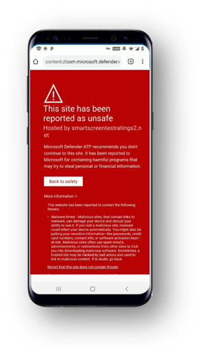 Microsoft lance son antivirus Microsoft Defender sur Android et Linux 51 Unsafe site2
