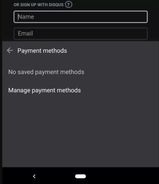 chrome android autofill payment