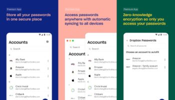 dropbox passwords