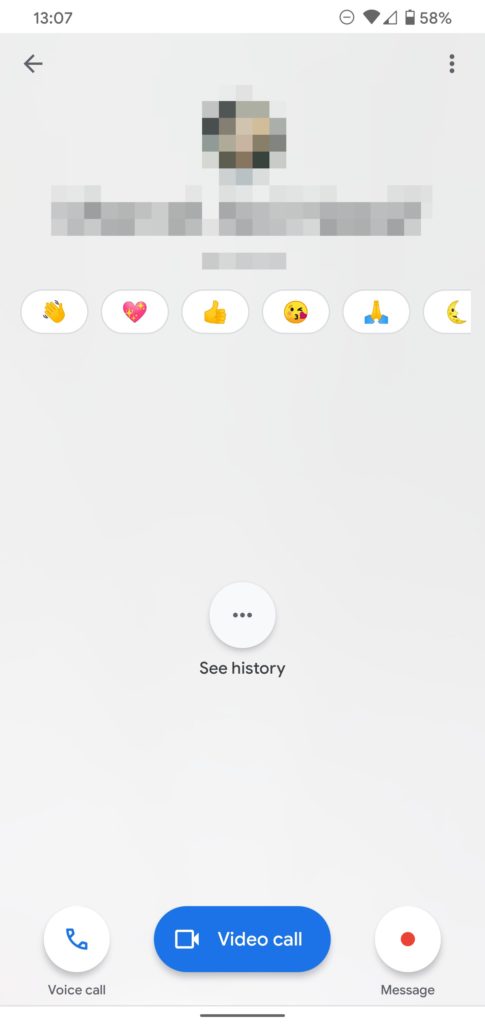 Google Duo ajoute de nouveaux émois et un message de chiffrement de bout en bout 54 google duo send emoji 1