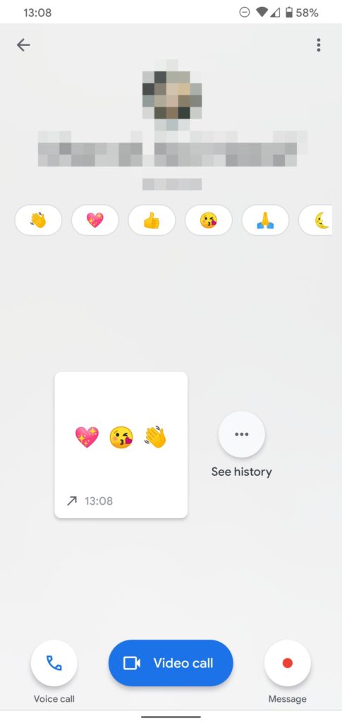Google Duo ajoute de nouveaux émois et un message de chiffrement de bout en bout 55 google duo send emoji 2