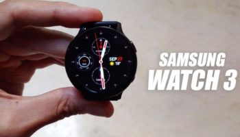 galaxy watch 3 vidéo prise main