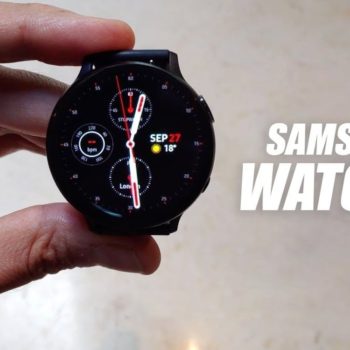 galaxy watch 3 vidéo prise main