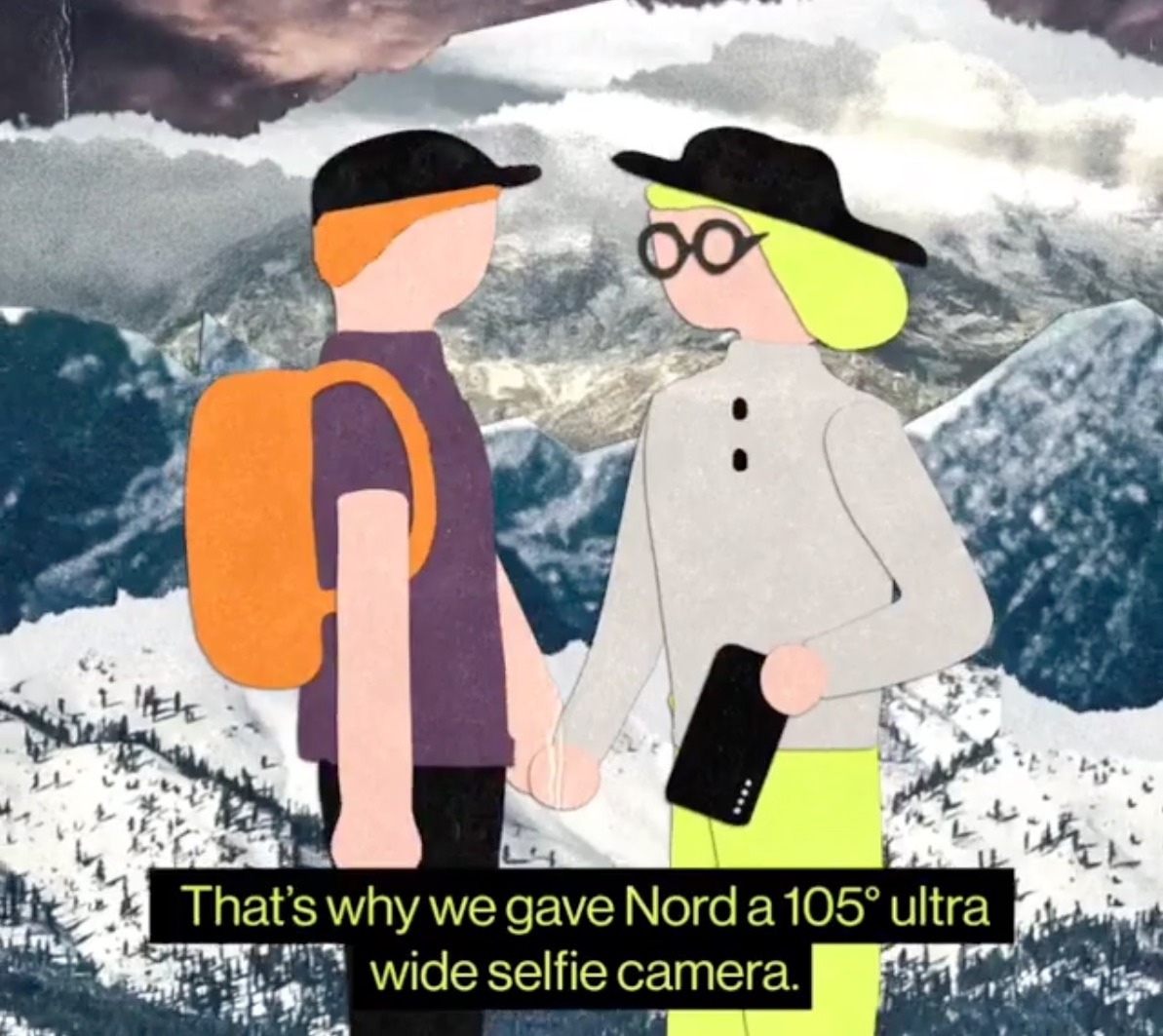 nord ultra wide selfie camera
