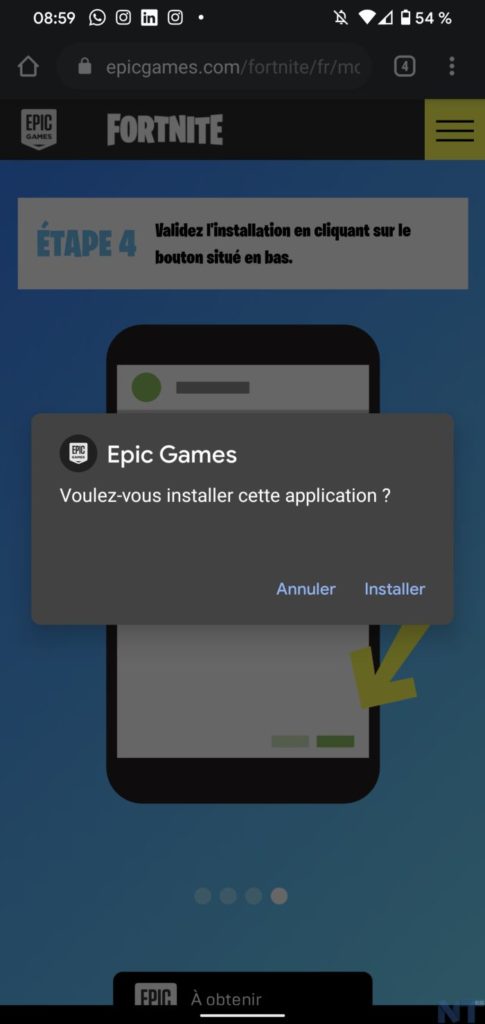Comment installer Fortnite sur Android en dehors du Play Store ? 53 Fortnite Android 7