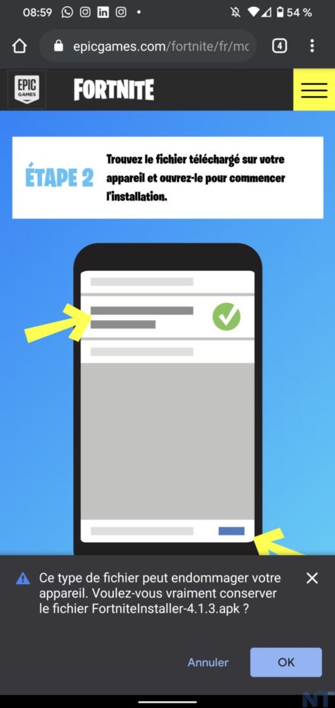 Comment installer Fortnite sur Android en dehors du Play Store ? 52 Fortnite Android 8