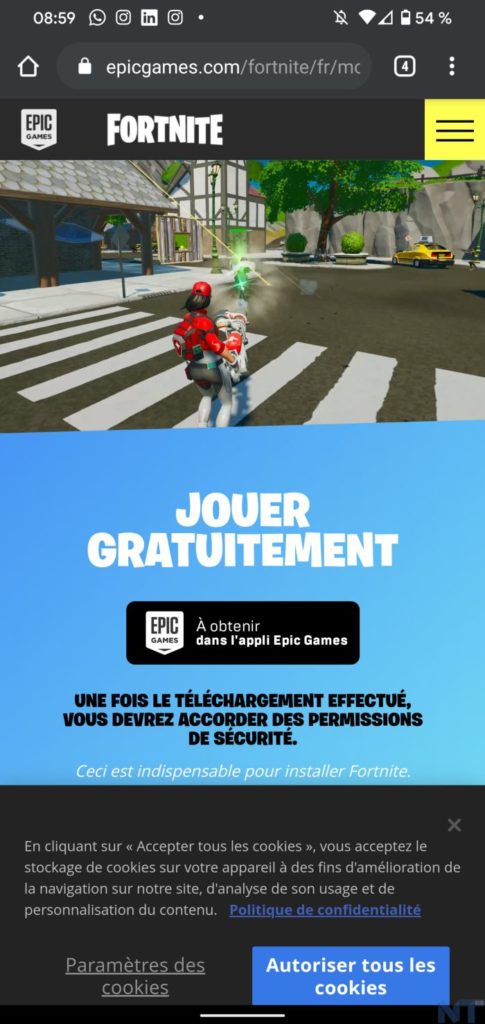 Comment installer Fortnite sur Android en dehors du Play Store ? 51 Fortnite Android 9