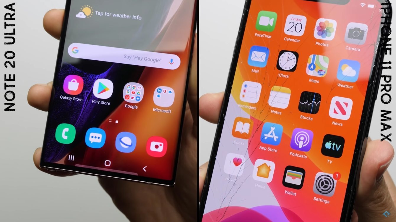 Le Galaxy Note 20 Ultra s’avère presque indestructible au test de chute