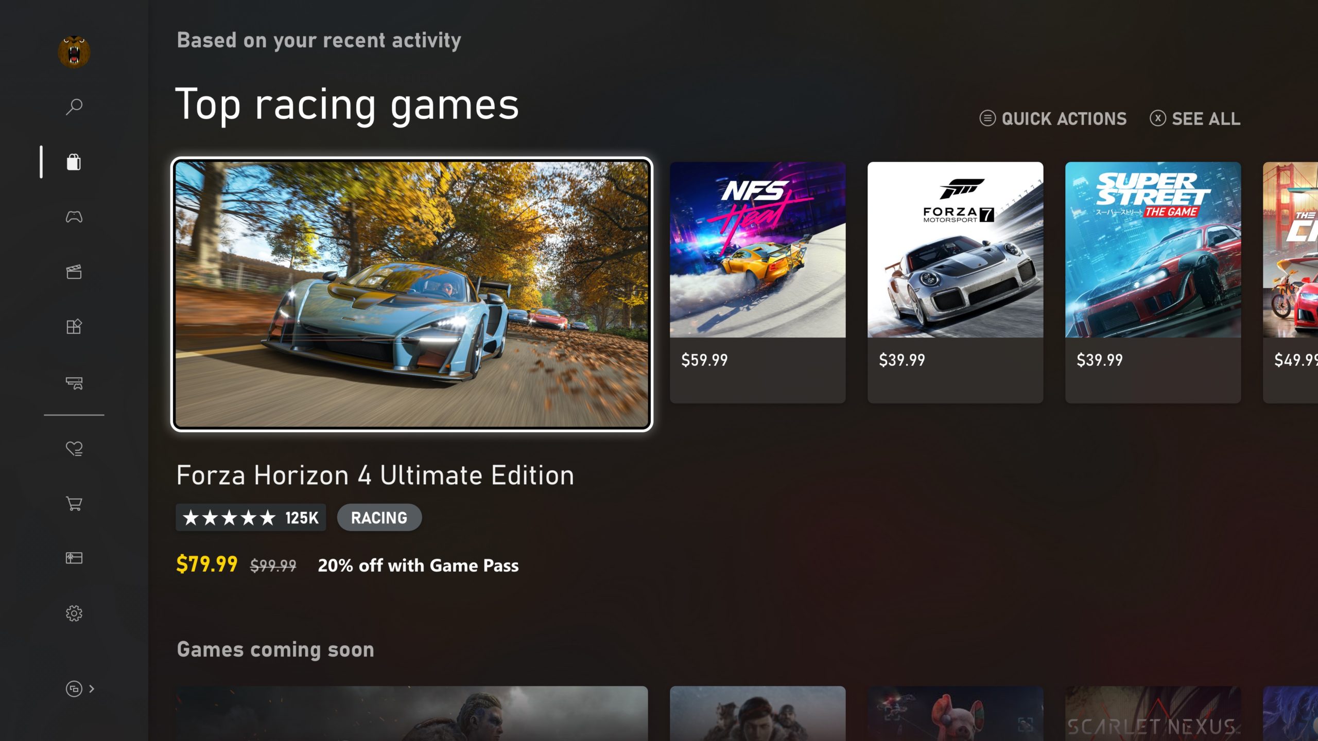 Voici à quoi ressembleront les menus et les icônes dans la « New Xbox Experience » 50 Xbox Store FR scaled