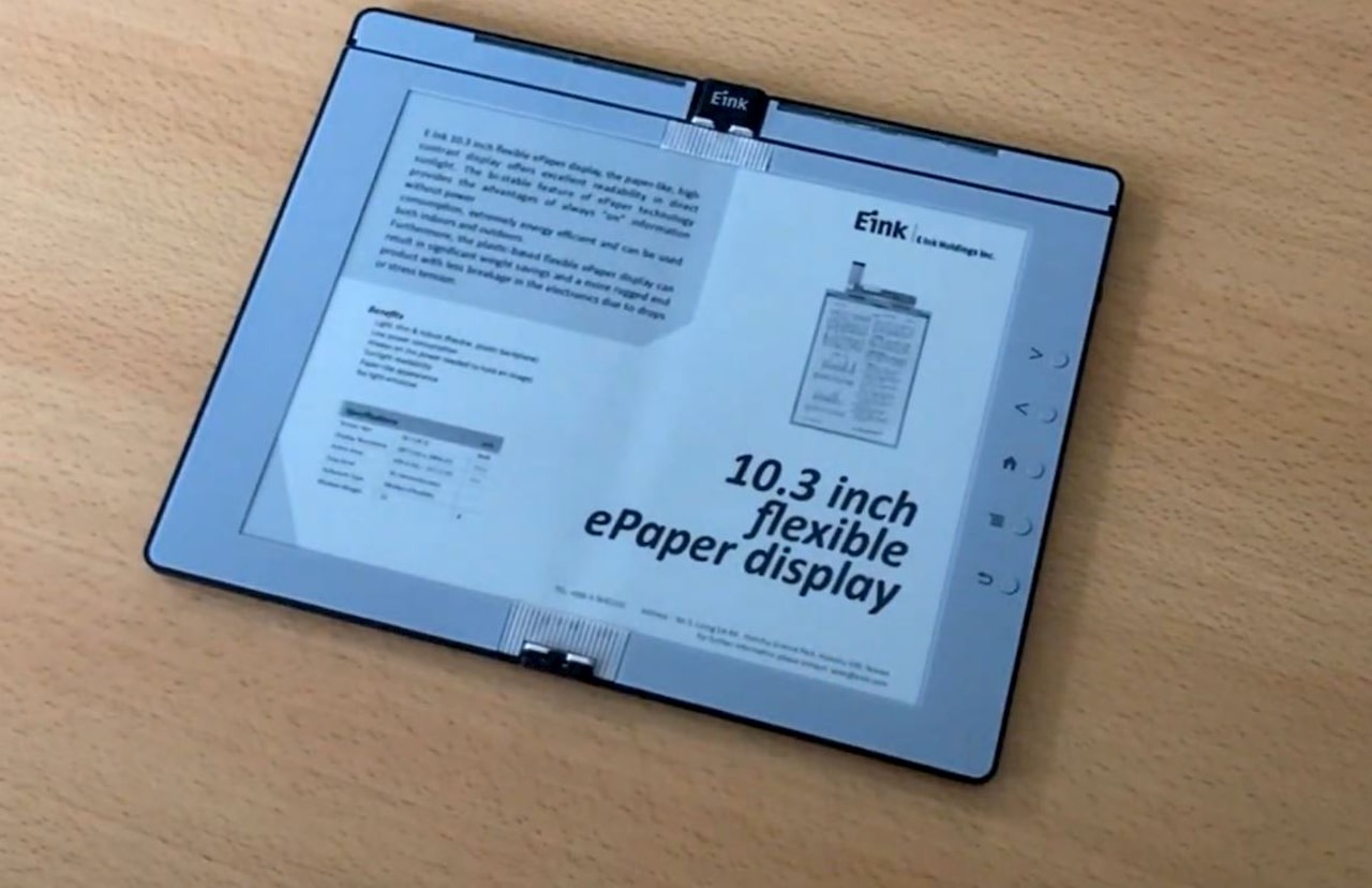 E Ink dévoile un écran ePaper pliable de 10,3 pouces