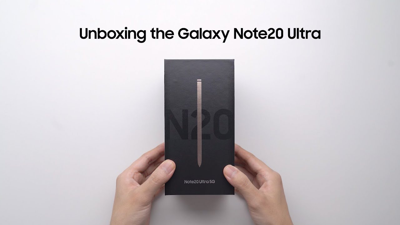Voici la vidéo officielle de Samsung du déballage du Galaxy Note 20 Ultra