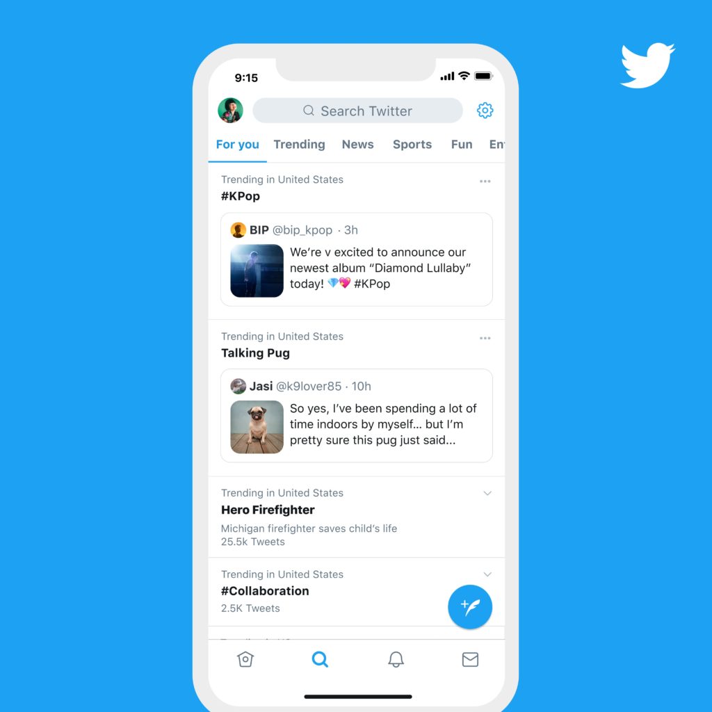 Twitter ajoute des tweets épinglés et des descriptions aux sujets de tendance 35 TrendsPinnedTweet afterscreen 1