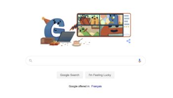 google fete 22e anniversaire avec doodle anime