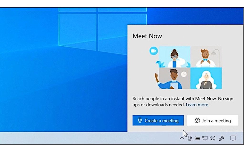 windows 10 skype meet now