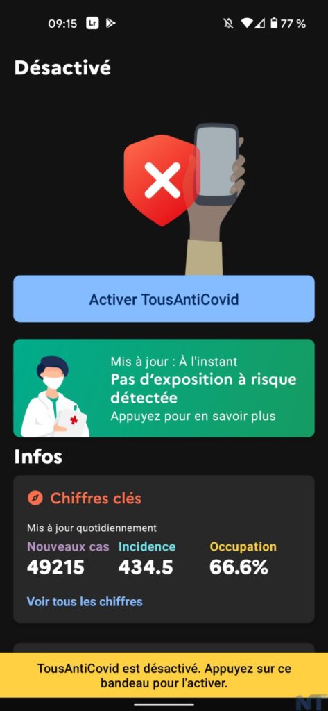 Reconfinement : comment configurer et utiliser l'application TousAntiCovid ? 60 TousAntiCovid 1 1