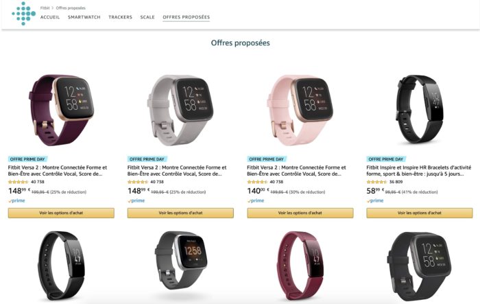Prime Day 2020 : économisez jusqu’à 44 % sur la Fitbit Versa Lite, Versa 2, et plus