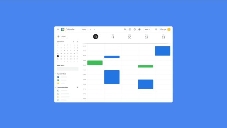 workspace new google calendar