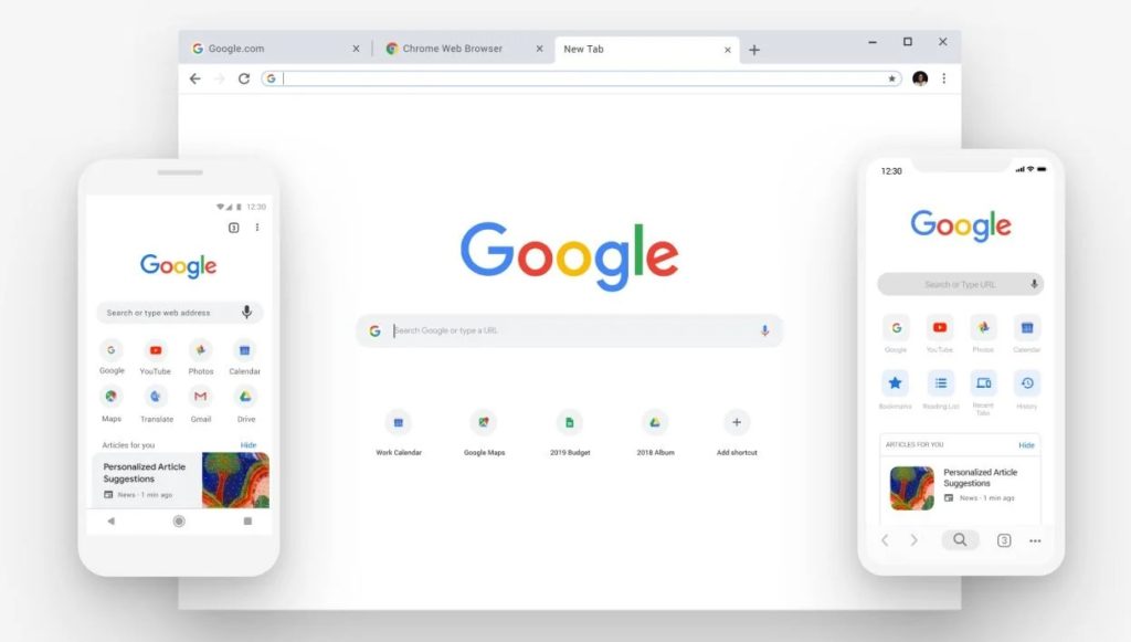 Google Chrome browser update