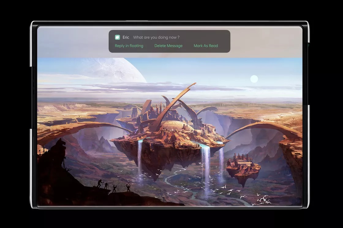 OPPO INNO DAY 2020 : un concept de smartphone à écran enroulable, et la réalité augmentée
